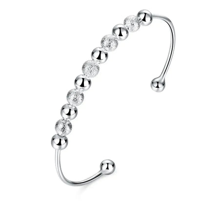 925 Silver Color Exquisite Luxury Gorgeous Fashion Wedding Women Lady Bracelet Bangle Charm Stamped  Nice Birthday