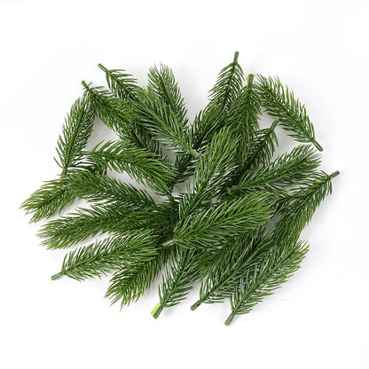 18cm Artificial Pine Branch Ornament Christmas Decoration Christmas Decorative Flower Xmas Decor Christmas Tree Accessories