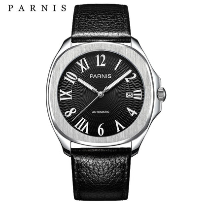 Fashion Parnis 40mm Automatic Watch Minimalist Men Miyota Sapphire Crystal Mechanical Sports Watches Relogio Masculino Man