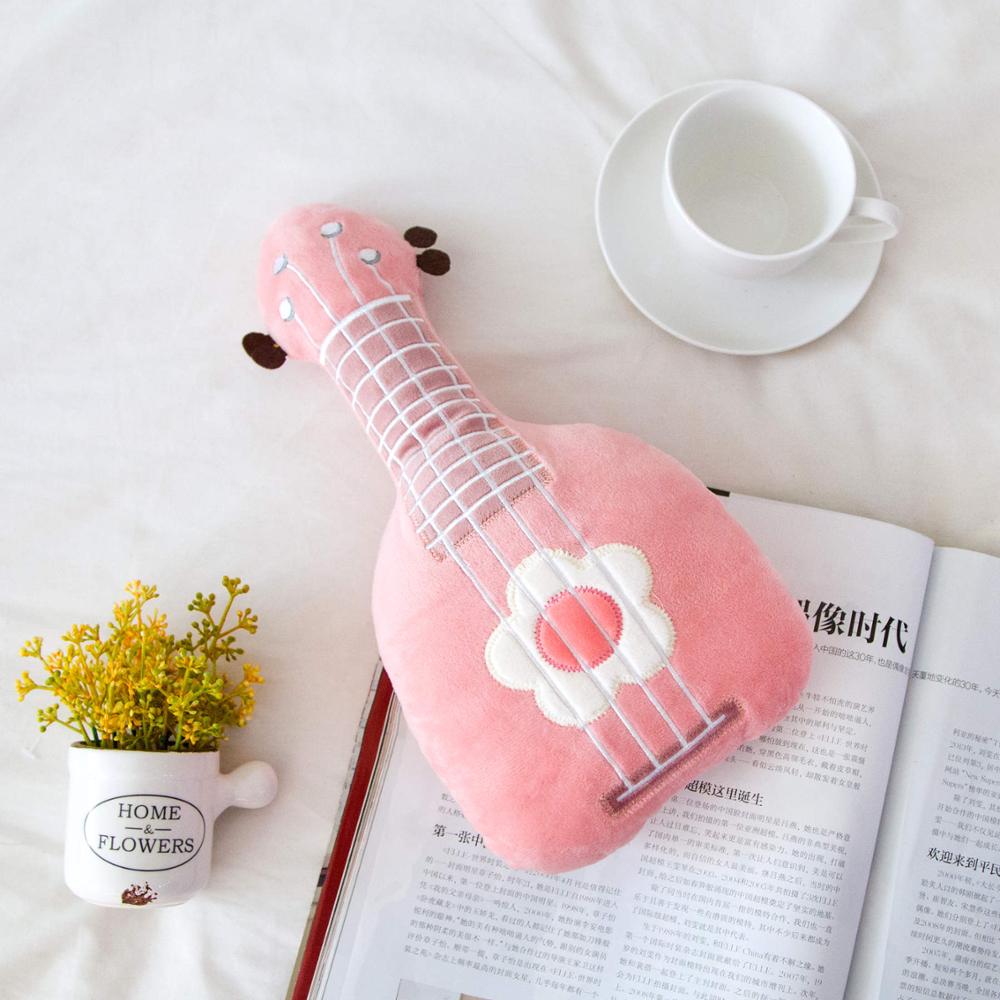 Guitar Pillow Stuffed Plush Musical Instrument Ukulele Toy Kids Toys Birthday for Child