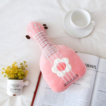 Guitar Pillow Stuffed Plush Musical Instrument Ukulele Toy Kids Toys Birthday for Child