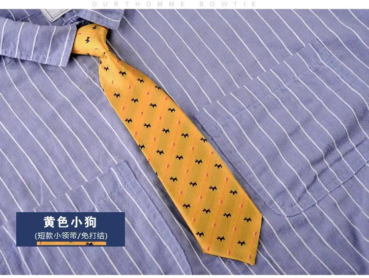 28*6cm Gravata Boys Girls Children's Tie School Class Dance Costume Accessories Band Cartoon Student Tie Necktie Neckcloth