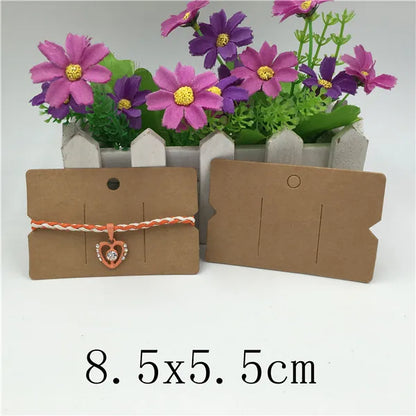 100pcs Multi-Style Hair Clip Cards Hair Accessories Jewelry Display Card Fashion Hair Clip Packaging Vintage Classic Card