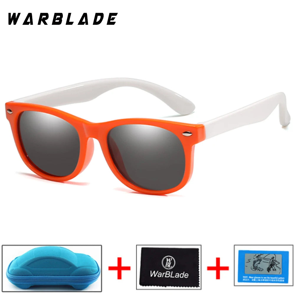 New Kids Polarized Sunglasses Children Boys Girl Sun Glasses Silicone Safety Glasses UV400 Eyewear Baby Shades Oculos With Boxes