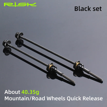 Ultra-Light 48g/Pair Titanium Ti Axis Skewers QR MTB Road Bike Bicycle Quick Release Front 100 Rear 130/135mm Wheel Hub Skewers