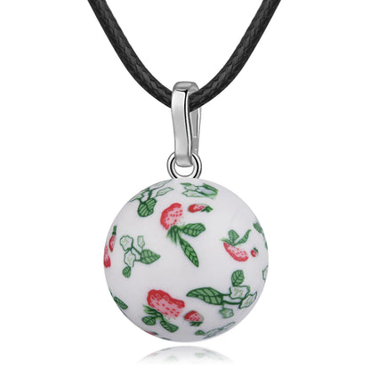 Eudora Harmony Ball Pendant Necklace Pregnancy Chime Ball Mexcian Bola Pendants Wishing Balls Fine Jewelry for Women