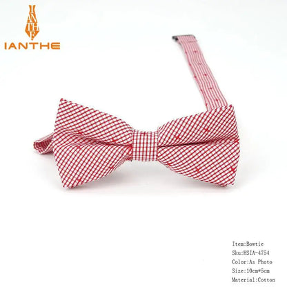 36Colors Brand Plaid Kid Bowtie Cotton Children Bowties Baby Kid Classical Pet Dog Cat Striped Butterfly Child Bow Tie