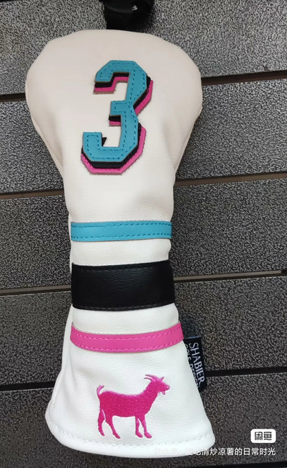 Golf Driver Headcover With Tail for Man Women PU Leather Cartoon Style Lovely Golf Driver Cover