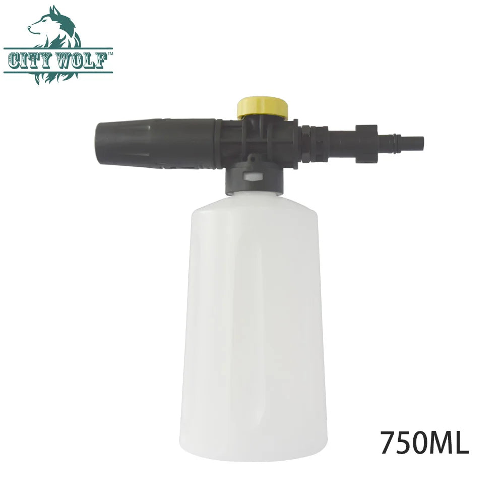 Car Wash Snow Foam Nozzle 750ML Soap Sprayer Bottle for Black&Deck AR Makita Bosch High Pressure Washer Car  Accessories