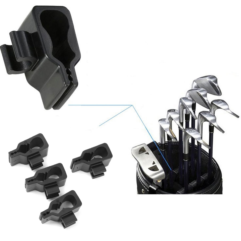 14x ABS Resin Golf Bag Club Organizer Clip Holder Set for All Wedge Iron Driver Putter