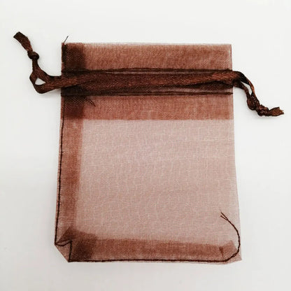 100pcs/Lot 5x7/7x9/10x15cm Organza Jewelry Bags Pouch Organza Drawstring Bag Jewelry Packaging for Jewelry Pouches Jewellery Bag