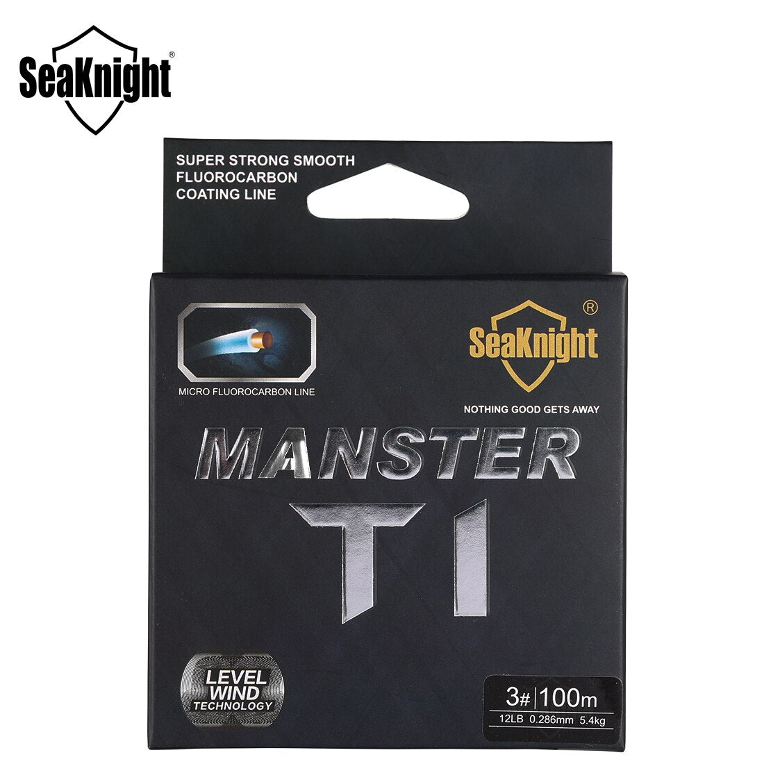 SeaKnight Brand MANSTER T1 Series 100M Fishing Line Fluorocarbon Coating Nylon Monofilament Fishing Line Sinking Line 3-35lb