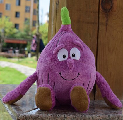 New Fruits Vegetables Banana Pear Brcoccoli  Watermelon Bee Ladybird Lemon Mushroom Pineapple Starwberry 9" Soft Plush Doll Toy