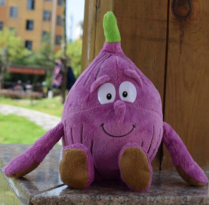 New Fruits Vegetables Banana Pear Brcoccoli  Watermelon Bee Ladybird Lemon Mushroom Pineapple Starwberry 9" Soft Plush Doll Toy