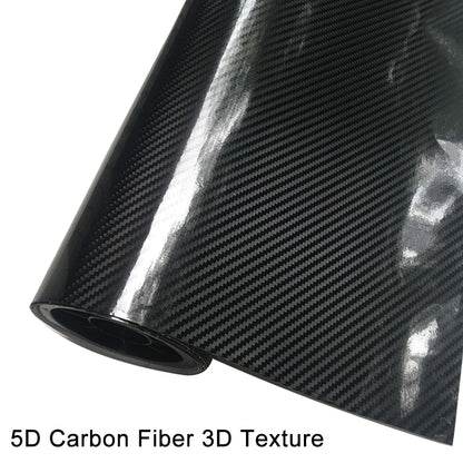 Car Sticker 3d/5d/6d Carbon Fiber Vinyl Wrap Big Texture Super Glossy 5D Carbon Film With Size 50cm*150cm/200cm Waterproof Film