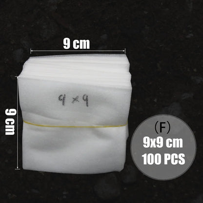 MUCIAKIE 100PCS Flat Fabric Nursery Grow Bags Biodegradable Growing Bags Eco-Friendly Ventilate Plant Root Protection Bags