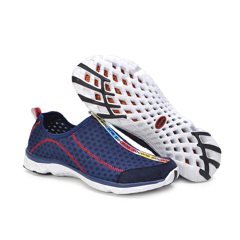 2023 Outdoor Sports Shoes Brand Mesh Breathable Wading Quick-Drying Shoes Men and Women Beach Shoes