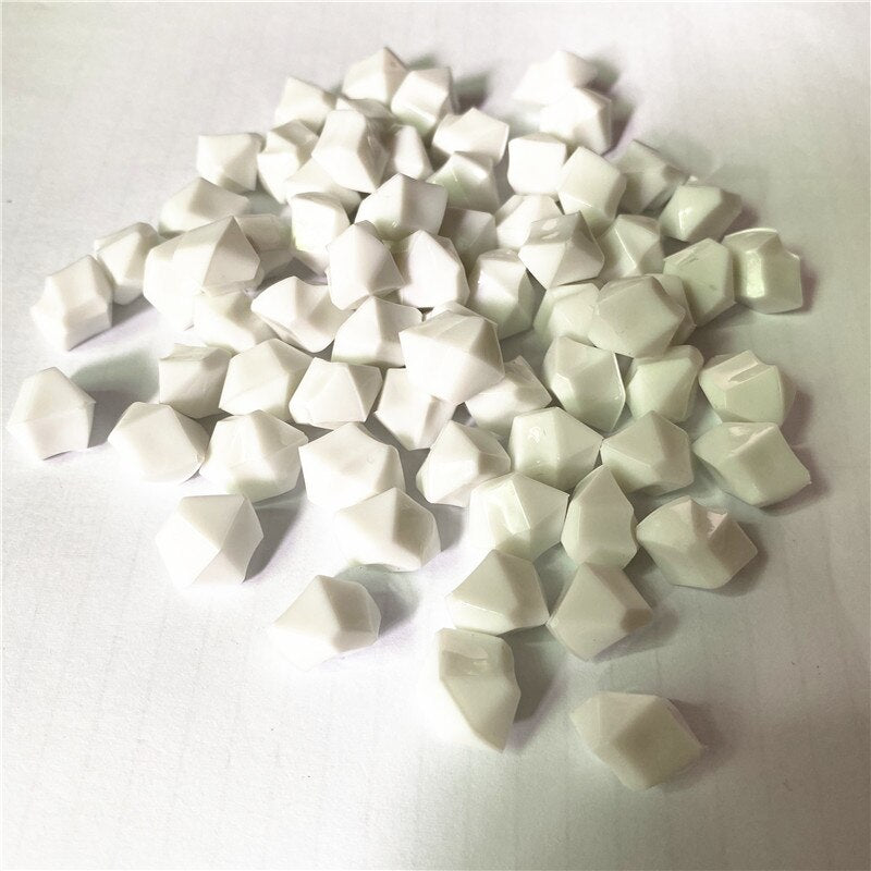 50PCS 14*11mm Acrylic Transparent Pawn Irregular Diamond Stone Chessman Game Pieces for Board Games Accessories 22 Colors