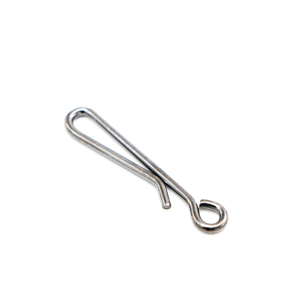 50pcs/Box Bearing Lock Rolling Swivel Pin Solid Ring Snap Barrel Tackle Tool Connector Fishing Lure Line Accessories Tackle