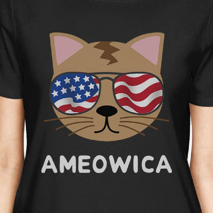 Ameowica Cute Womens Short Sleeve T-Shirt Ideas for Cat Lovers