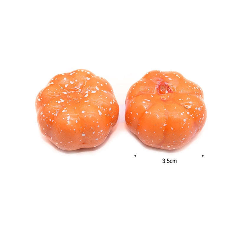 25Pcs Mini Artificial Pumpkin Fake Simulation Vegetabl Happy Halloween Decoration for Home Halloween Props DIY Crafts