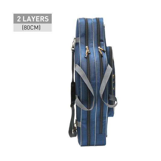 Portable Multifunction Fishing Bag Pesca Canvas 80/90/100/120cm Fishing Rod 3 Layer 4 Layer Travel Carry Case Pesca XA49G