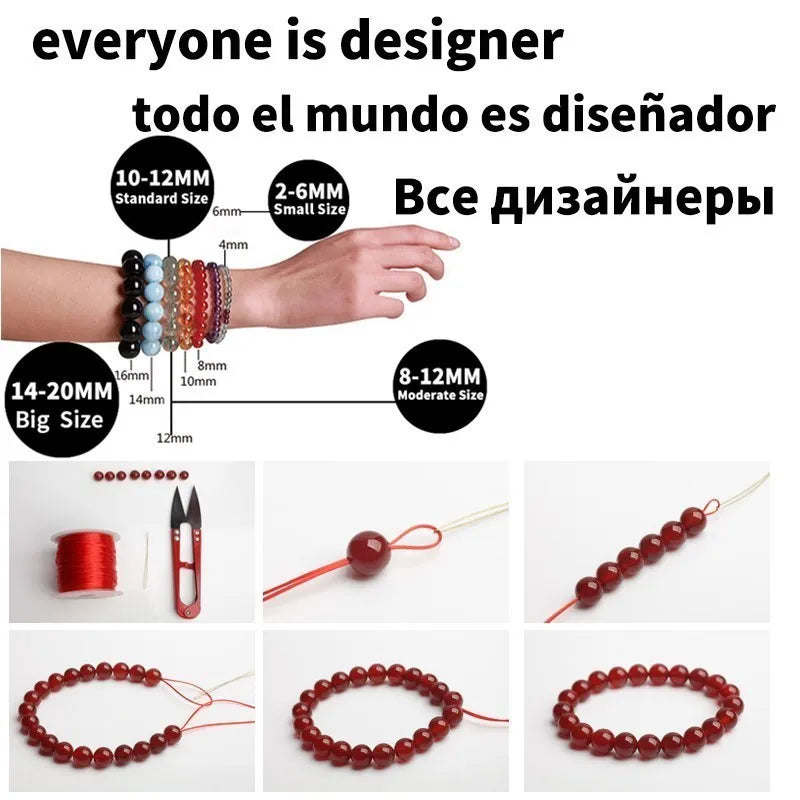 1Roll/35m 0.5mm Elastic Thread Cord String Round Crystal Line Nylon Rubber Stretchy Cord for Jewelry Making Beading Accessories