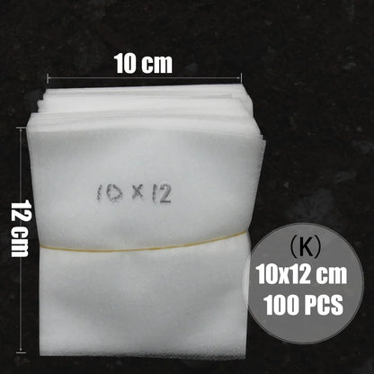 MUCIAKIE 100PCS Flat Fabric Nursery Grow Bags Biodegradable Growing Bags Eco-Friendly Ventilate Plant Root Protection Bags