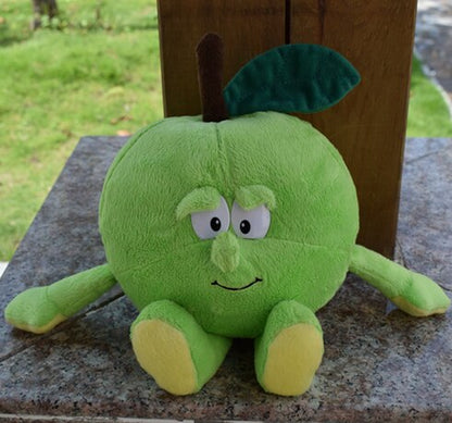 New Fruits Vegetables Banana Pear Brcoccoli  Watermelon Bee Ladybird Lemon Mushroom Pineapple Starwberry 9" Soft Plush Doll Toy