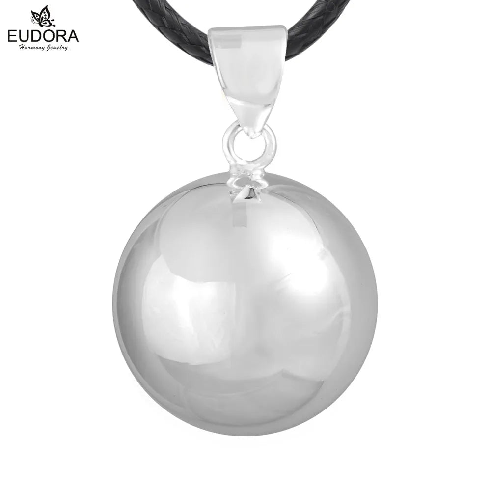 Eudora Harmony Ball Pendant Necklace Pregnancy Chime Ball Mexcian Bola Pendants Wishing Balls Fine Jewelry for Women