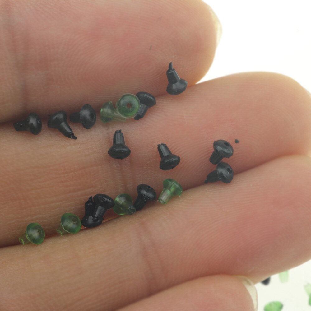 Rompin 50pcs/Lot Carp Fishing Bait Stop Beads Holder Boilie Rubber Hook Earring Backs Stoppers Earring Nuts Clutches Accessories