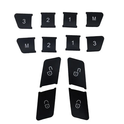 AngelguoguoCar Window Glass Lift Button Trim Cover Sticker for Mercedes Benz a/B/C(w204)/E(w212)/Gla /CLA/ GLK/ GLE-class