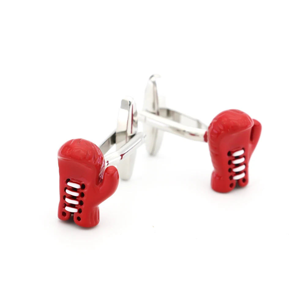Men's Cufflinks Sport Series Rugby Golf Football Tennis Design Cuff Links for Men Copper Quality