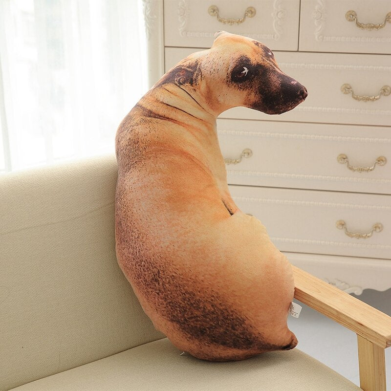 1PCS 50CM 3D Simulation Cat Plush Stuffed Soft Pillow Cute Lifelike Dog Sofa Bedroom Cushion Kids Toys Home Decoration