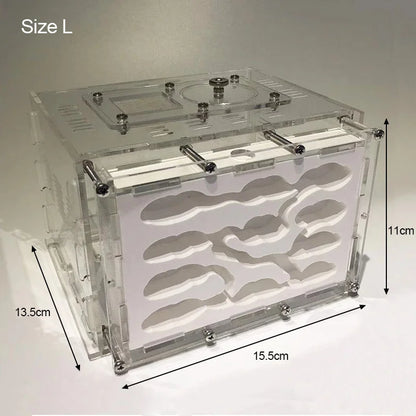 New DIY Gypsum Ant Farm Plaster Ant Nest With Feeding Area Moisturize Ecological Ant House Workshop for Pet Anthill