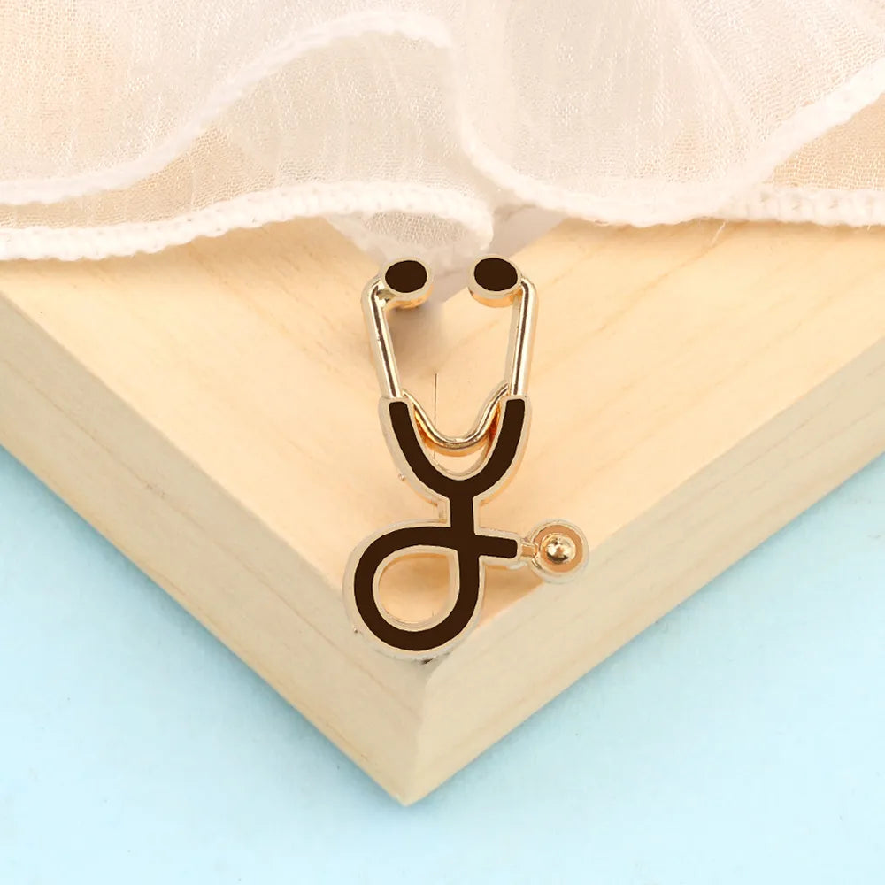 Creative 18 Styles Colorful Brooches Doctor Nurse Stethoscope Enamel Pins Medical Denim Jackets Bag Jewelry Button Badges