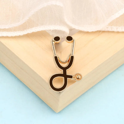 Creative 18 Styles Colorful Brooches Doctor Nurse Stethoscope Enamel Pins Medical Denim Jackets Bag Jewelry Button Badges