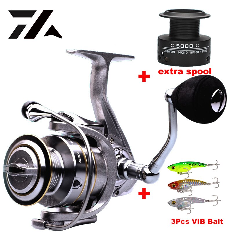 Fishing Reel Double Spool Spinning Reel High Speed Gear Ratio Spinning Reel Carp Fishing Reels Casting Reel for Saltwater