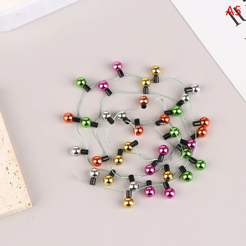 1/12 Scale 1 String of Fake Lights Christmas Good Decoration Dollhouse Miniature Mini Furniture Accessories String Lights