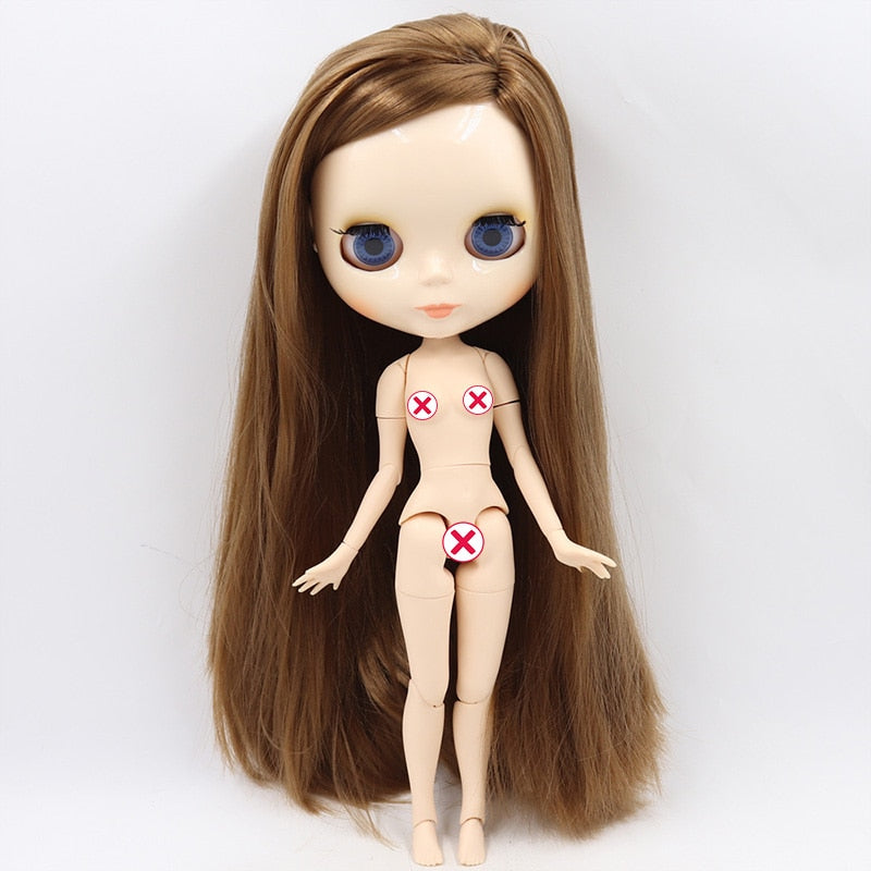 ICY DBS Blyth Doll No.3 Glossy Face White Skin Joint Body Special Price 1/6 BJD To