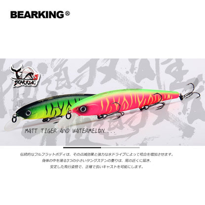 Bearking 115mm 16g Dive 0.6-1m Floating Top Fishing Lures Wobblers Artificial Bait Predator Tackle Jerkbaits for Pike and Bass
