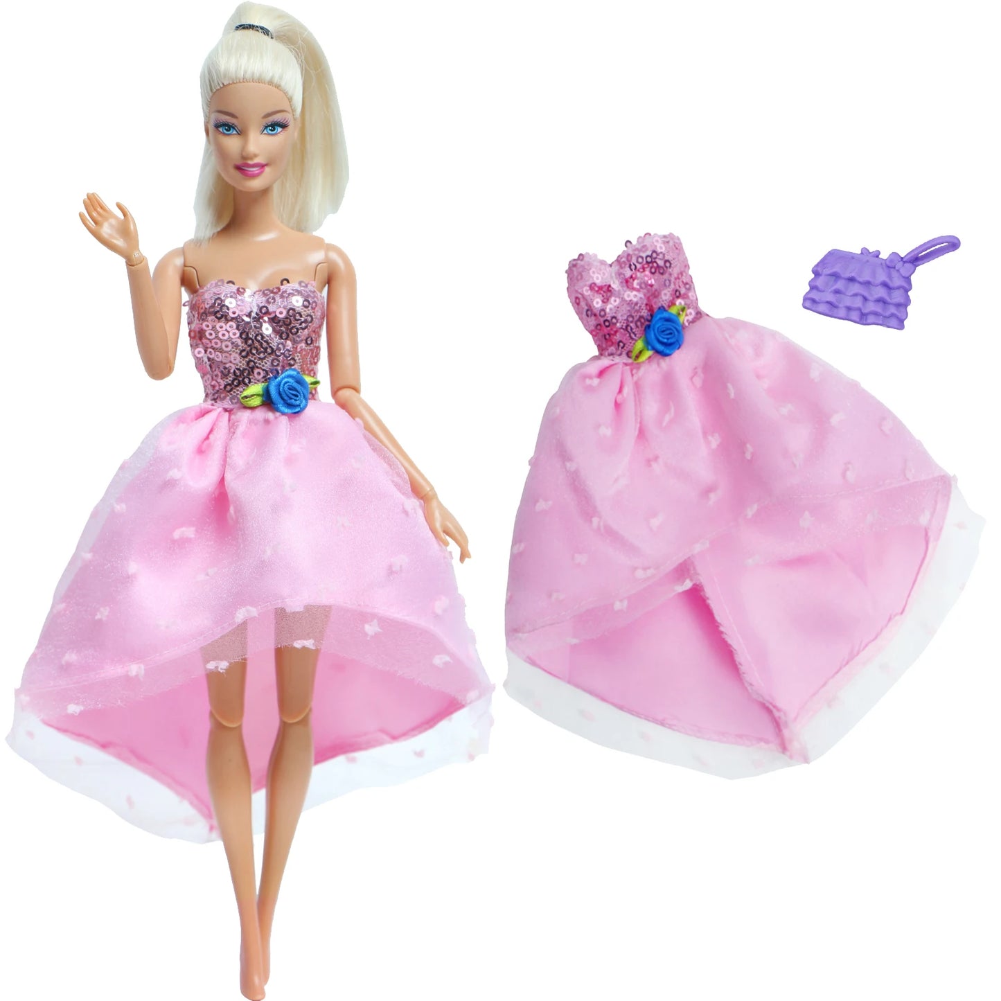 1x Doll Clothes Fashion Dress Daily Wear Skirt Party Gown Blouse Pants Clothes for Barbie Doll Accessories Lovely Girl Baby Toys