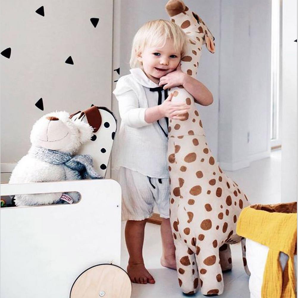 67cm Big Size Simulation Giraffe Plush Toys Soft Stuffed Animal Giraffe Sleeping Doll Toy for Boys Girls Birthday Kids Toy