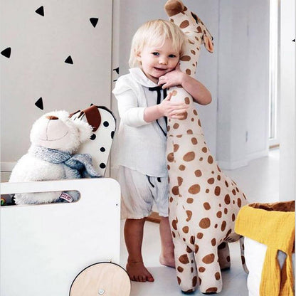 67cm Big Size Simulation Giraffe Plush Toys Soft Stuffed Animal Giraffe Sleeping Doll Toy for Boys Girls Birthday Kids Toy