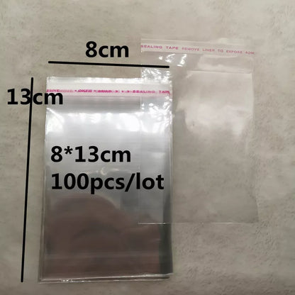 4x6-14x14cm Various Models Resealable Poly Bag Transparent Opp Plastic Bags Self Adhesive Seal Jewellery Making Bag..