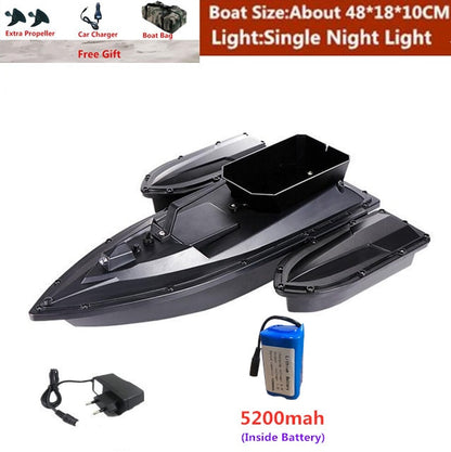 Smart Fixed Speed Cruise Radio Remote Control Fishing Bait Boat 1.5KG 500M Dual Night Light Lure Fishing RC Bait Boat Fishing