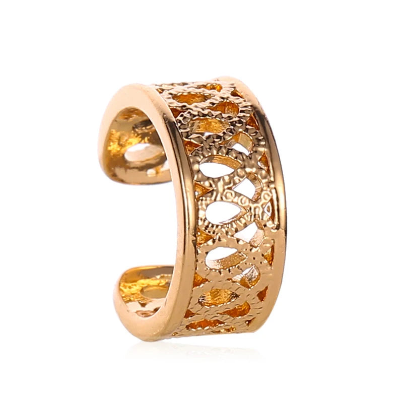 Modyle 2019 New Fashion Elegant Vintage Punk Gothic Crystal Rhinestone Ear Cuff Wrap Stud Clip Earrings