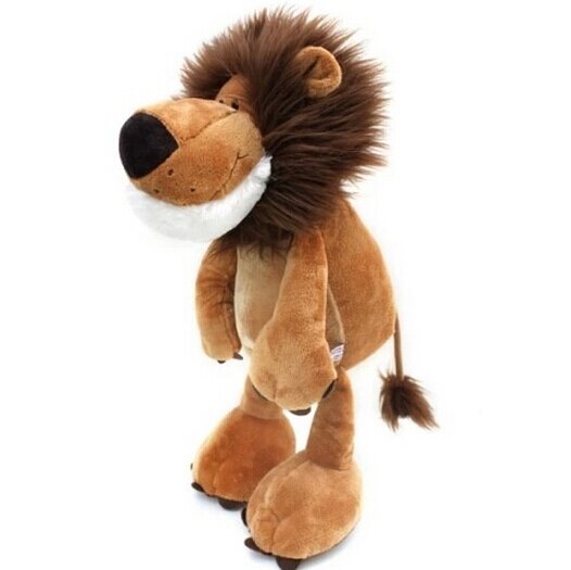 25CM Popular Lion Elephant Giraffe Monkey Stuffed Plush Doll Jungle Series Stuffed Animal Toys for Kids Children