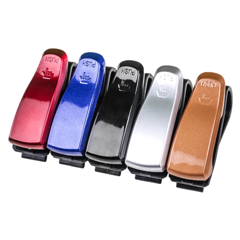 Misima Auto Sun Visor Glasses Fastener Clip Holder for Sunglasses Eyeglasses Ticket Card Universal Multi-Function Portable