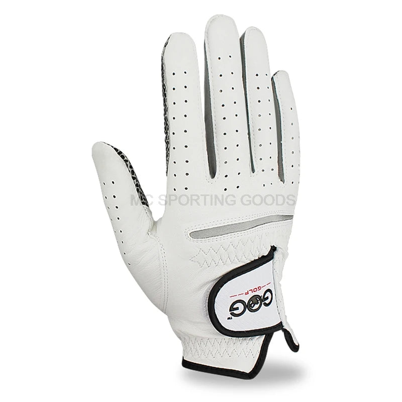 Leather Golf Gloves Men's Left Right Hand Soft Breathable Pure Sheepskin Golf Gloves Golf Accessories